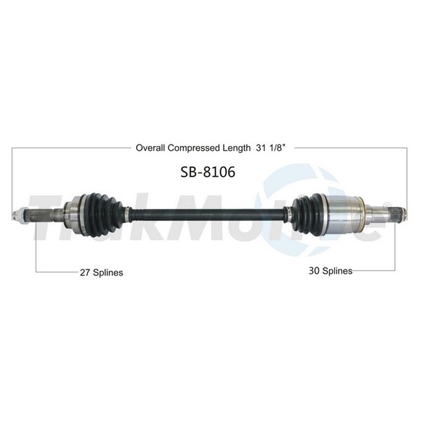Surtrack Axle Cv Axle Shaft, Sb-8106 SB-8106 - main